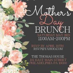 Invitaciones para el dia de la madre fiesta 10 de mayo