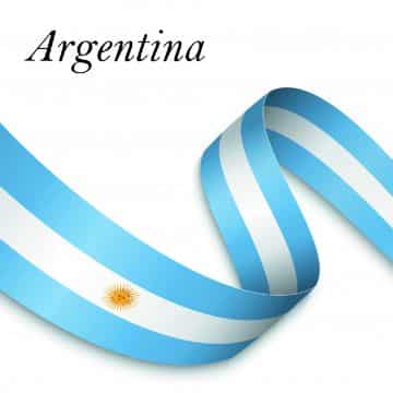 feliz dia de la independencia argentina banderin para editar