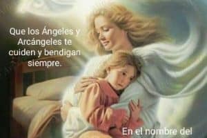 tarjetas de angeles de buenas noches oracion
