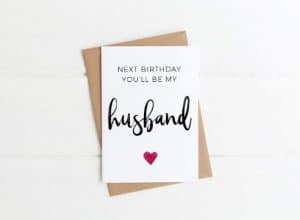 tarjetas de cumpleaños para mi esposo minimalista