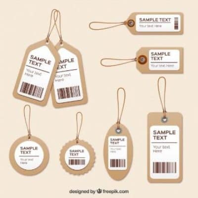 Tarjetas Ropa Etiquetas y tarjetas de ropa para imprimir 2 vertientes