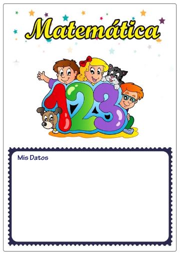 caratulas para cuadernos de niños con divertidos personajes