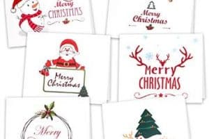tarjetas de navidad 2020 minimalistas para imprimir