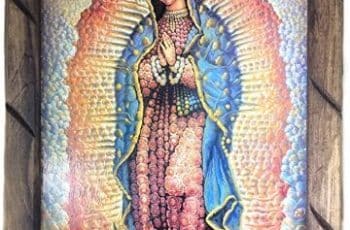 Imagen en estampas de la virgen maria para 12 de diciembre