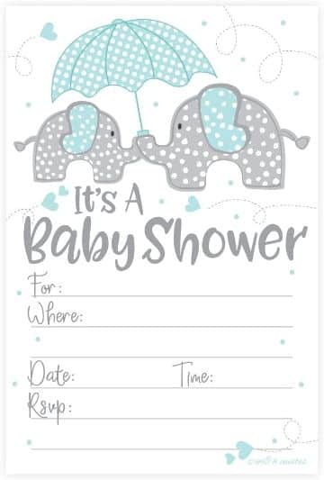 invitaciones para el baby shower para editar