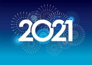 tarjetas de año nuevo 2021 fondos para editar
