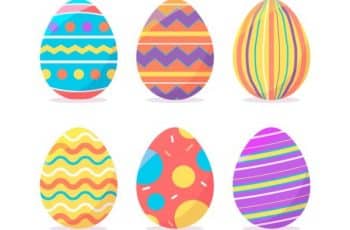 Coloridas tarjetas de felices pascuas para primavera 2021