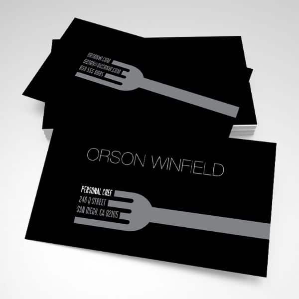 tarjetas de presentacion para chef creativos logos