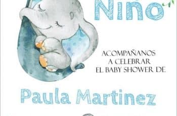 Curiosas invitaciones de niño para baby shower 2 formatos