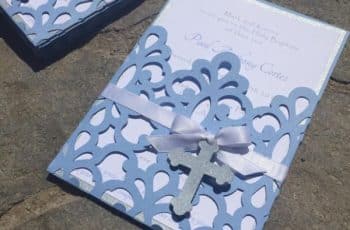 4 sobres para tarjetas de bautizo creativos y decorados