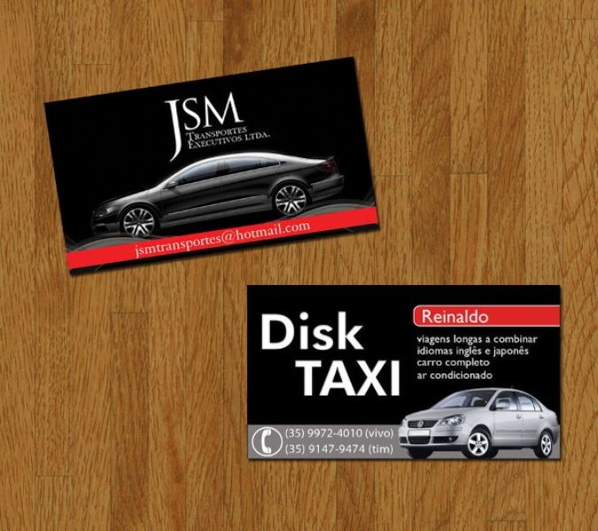 tarjetas de presentacion taxi ejecutivo