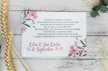 5 diseños tarjetas de recuerdo de boda originales