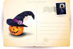 tarjetas de halloween para imprimir tipo postal