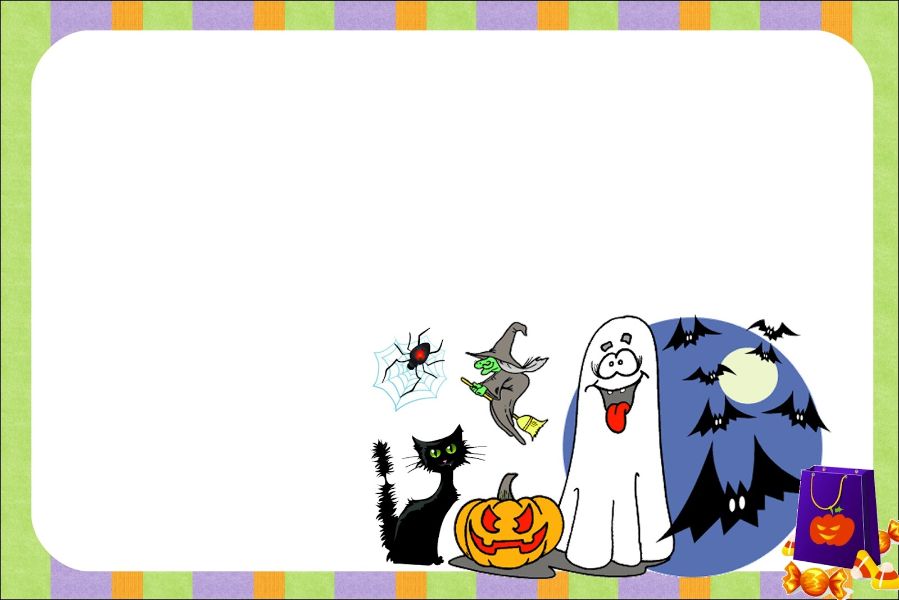 tarjetas de halloween para personalizar divertidas