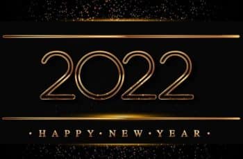Digitales tarjetas para año nuevo 2022 originales