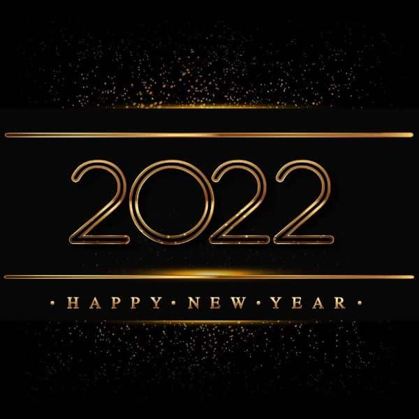 tarjetas para año nuevo 2022 elegancia