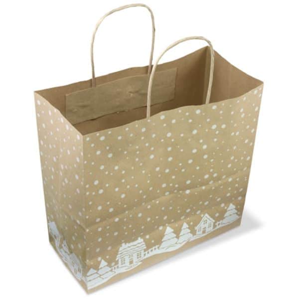 diseños de bolsas de papel kraft navideños