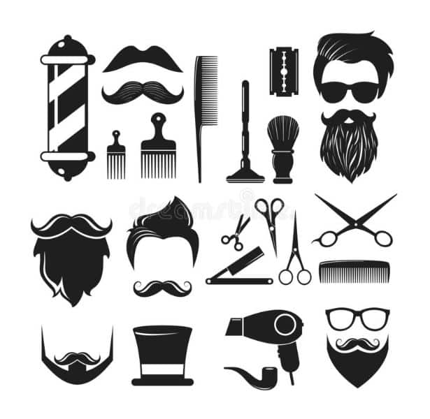 tarjetas de presentacion de barberia iconos gratis para editar