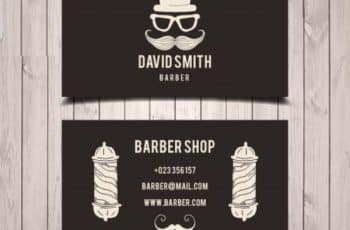 3 diseños de tarjetas de presentacion de barberia y estética