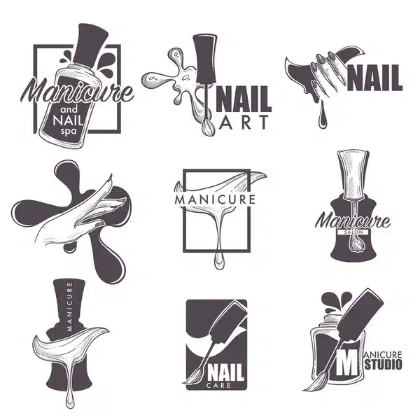 logos para tarjetas de uñas ideas