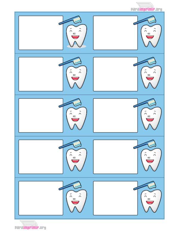 modelos de tarjetas de presentacion odontologos plantillas