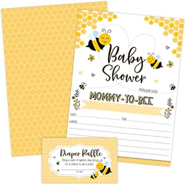 diseño de invitación para baby shower, sobres y tarjetas