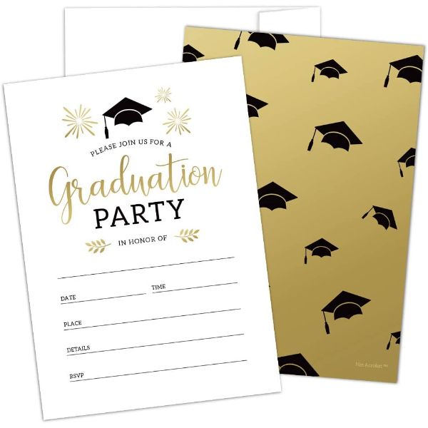 invitación para fiesta de graduación tipo postal