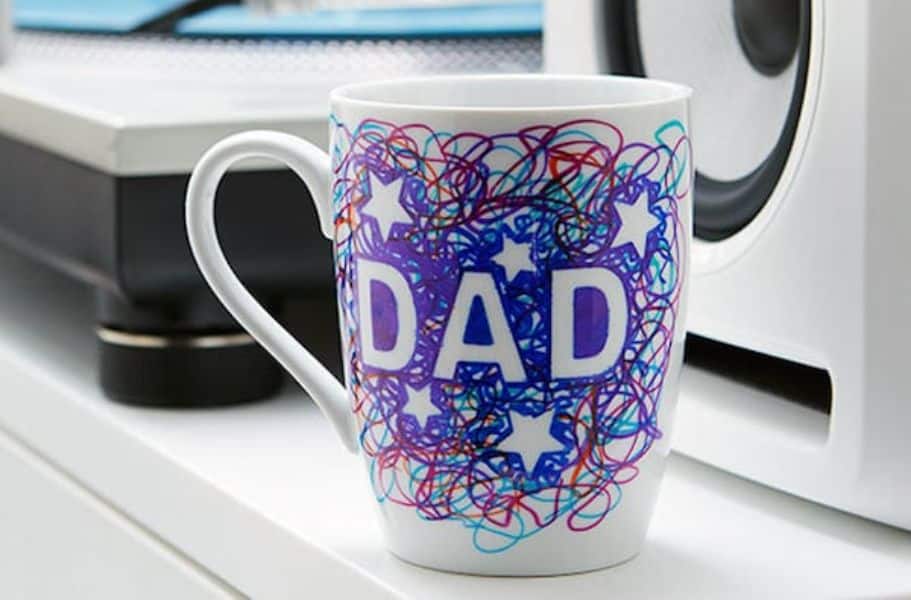 tazas dia del padre con foto garabatos