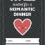 Romántica invitación formal a una cena en 1 gráfico