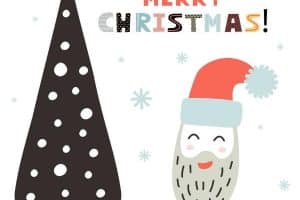 postales de feliz navidad ilustraciones modernas