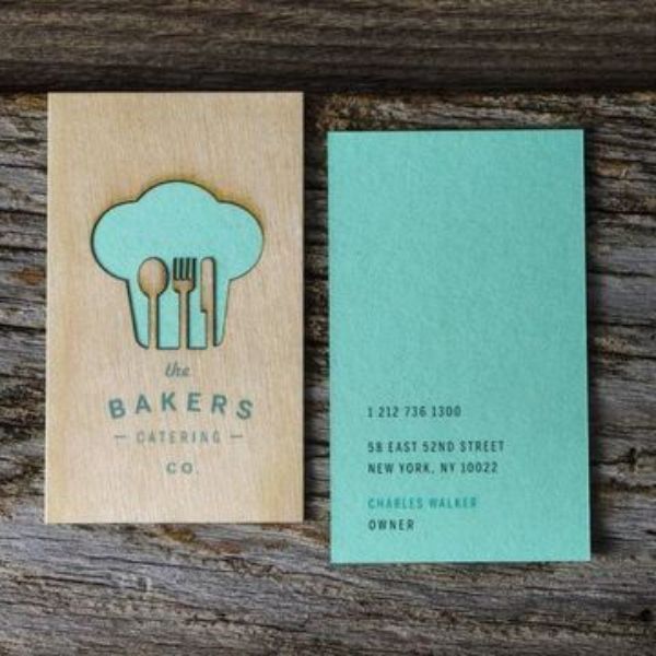 tarjetas de presentación panadería texturas