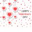 Diseño postal del día de san valentin digital 4 estilos