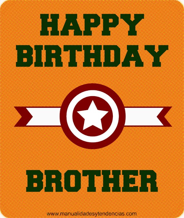 tarjeta de cumpleaños hermano basadas en tematicas