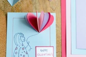 tarjetas san valentin hechas a mano con efectos 3d