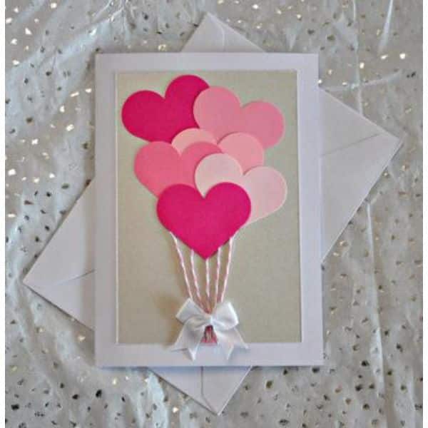 tarjetas san valentin hechas a mano texturas con fieltro