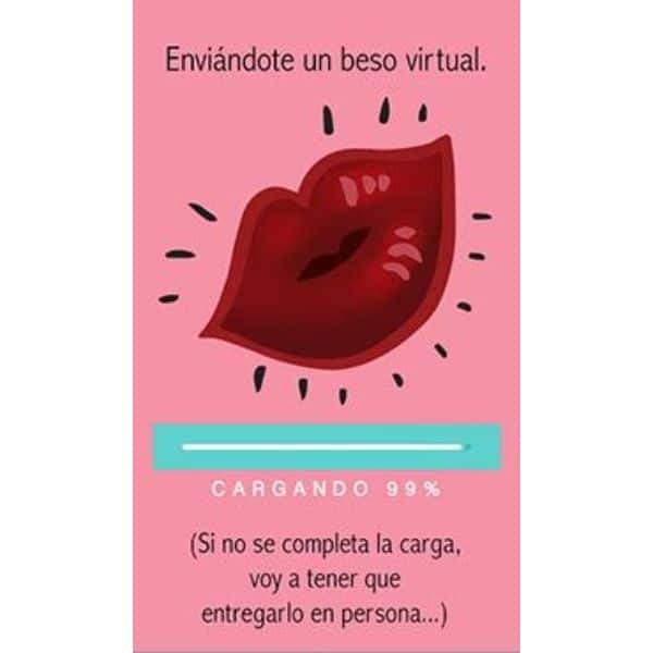 tarjetas virtuales de san valentin beso virtual