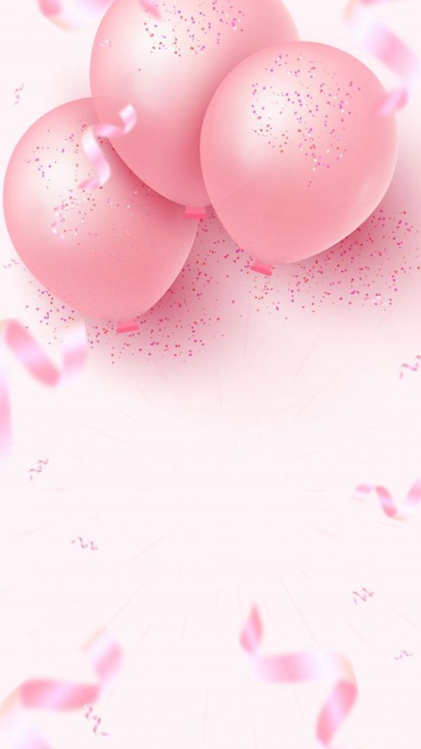 tarjeta de cumpleaños rosa para editar