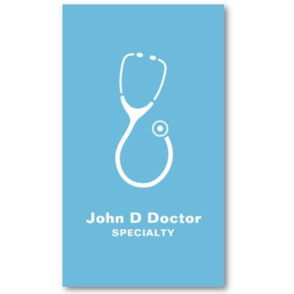 tarjetas de presentación doctora minimalista