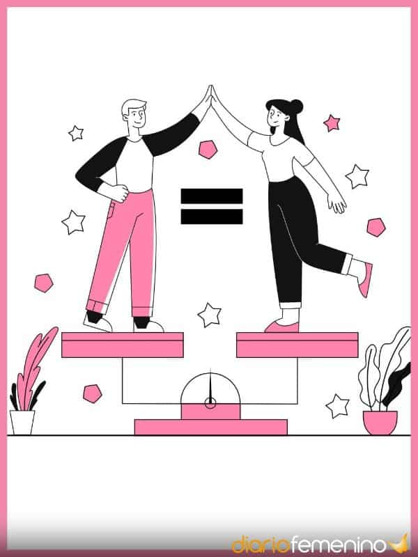 tarjetas para el día de la mujer ilustraciones de equidad
