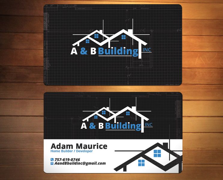 tarjetas de presentación de construcción creativas con logos
